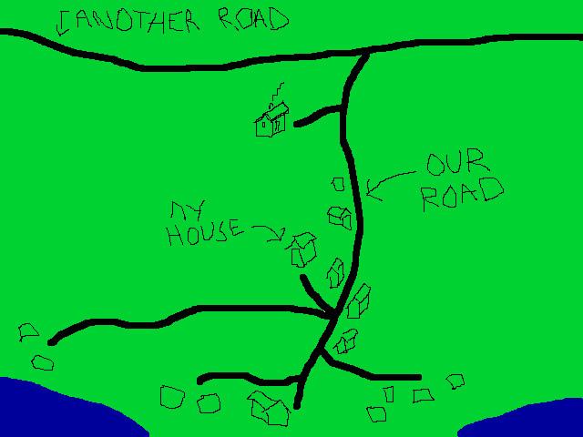 a simplified map of our road