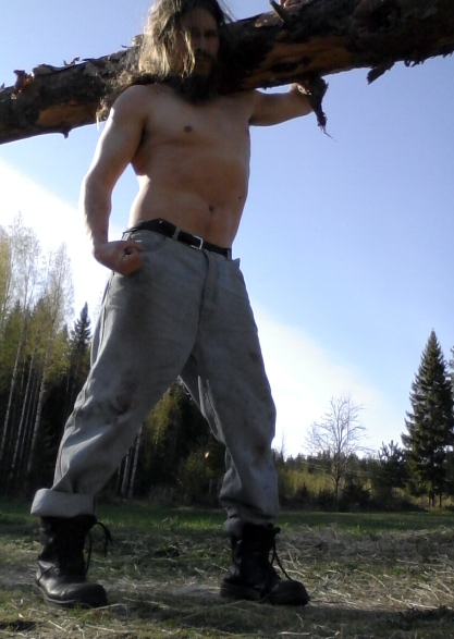hauling timber with tongue in cheek =)
