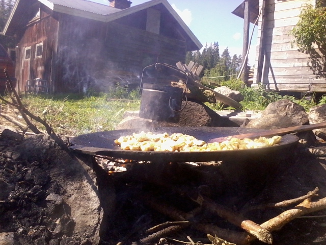yesterday's pike turns into today's meal