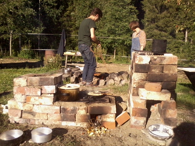 outdoor kitchen