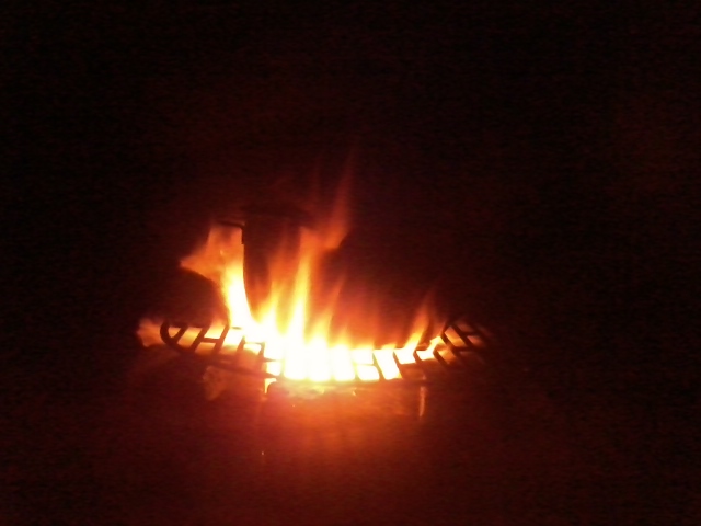 late evening cooking