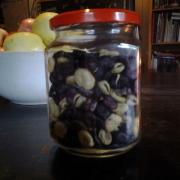 Dried beans in a jar