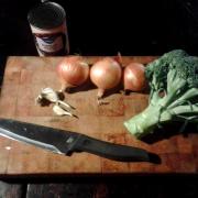 ingredients for a meal (I also added roasted nuts and boiled buckwheat)